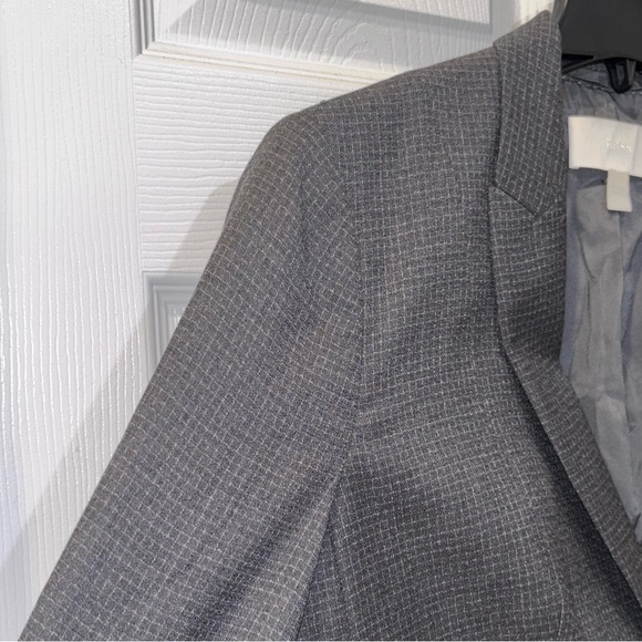 Boss Hugo Boss Jibena Women's Grey Wool Blazer/Pant Suit Size 12 Lined - Picture 3 of 16